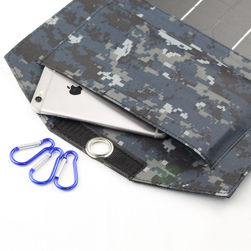 PaiduSolar Solar folding bag manufacturers directly 6V12W mobile phone charging bank outdoor travel charging 5V