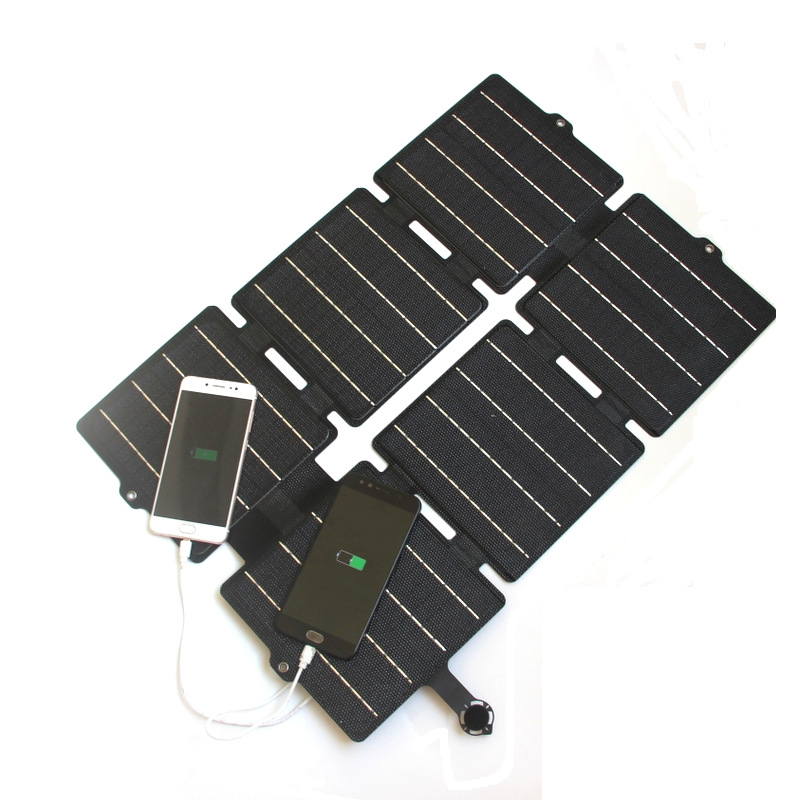 PaiduSolar 30W 5V/12V ETFE solar panel charger Solar folding bag mobile phone power charger