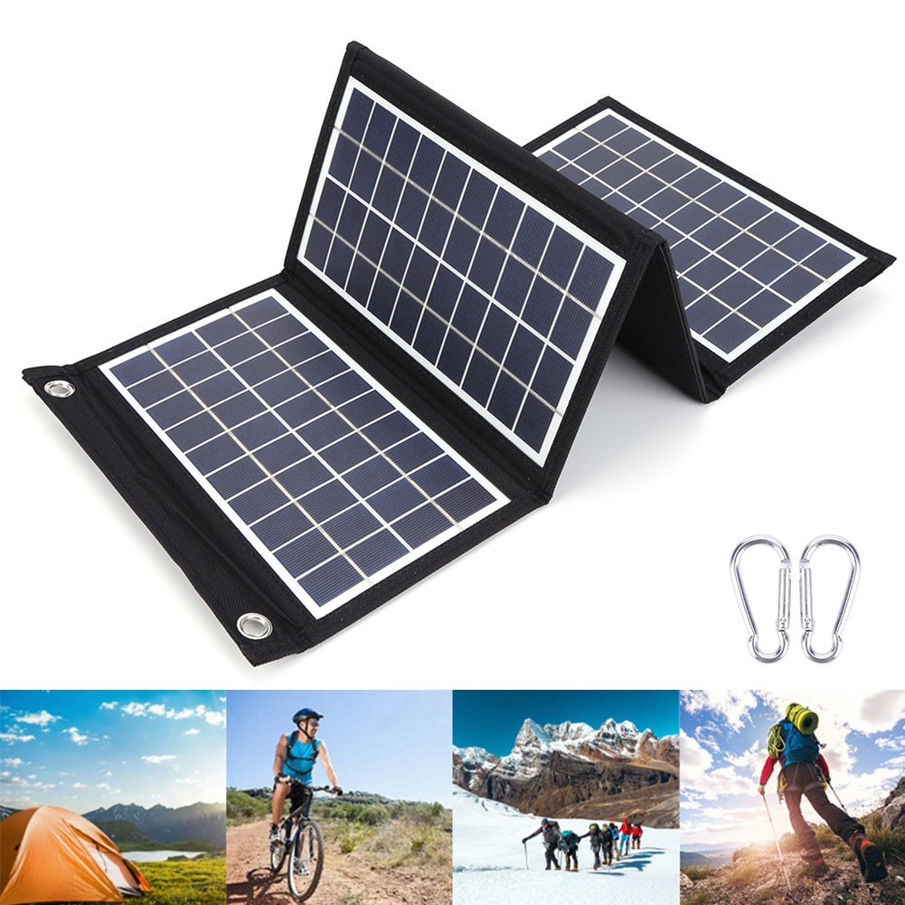 PaiduSolar 20W 16W 5V Solar foldable bag charger Solar outdoor mobile power charging pad dual USB
