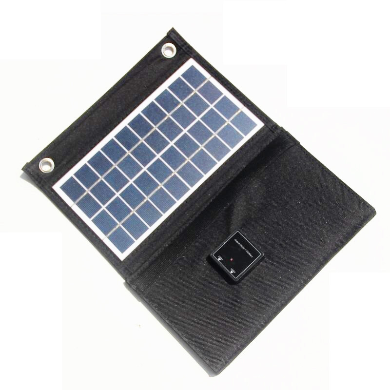 PaiduSolar  15W 5V Solar foldable bag charger Solar outdoor mobile power charging pad dual USB 12W