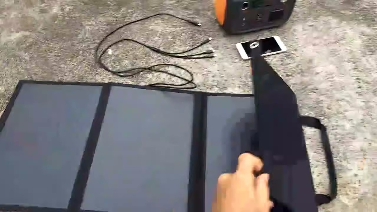 Paidu Folding solar panel Folding 5V12V mobile phone notebook outdoor power 40W storage solar folding bag