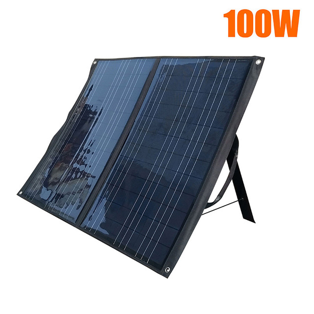 PaiduSolar Folding solar panel Outdoor portable charging panel 100W18V solar panel single crystal folding pack