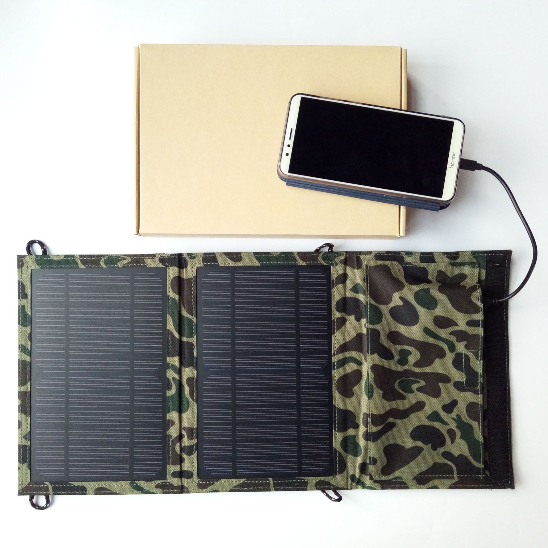 PaiduSolar Solar charging folding bag single crystal solar mobile phone folding charging treasure outdoor solar power charger 10W