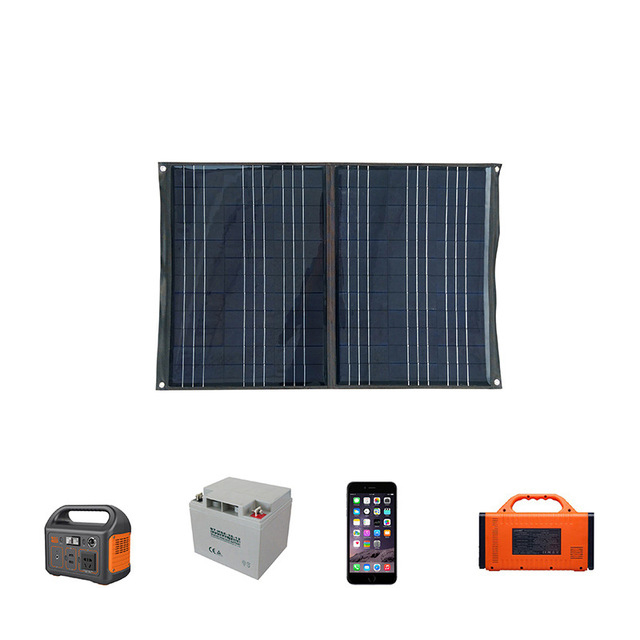 PaiduSolar Folding solar panel Outdoor portable charging panel 100W18V solar panel single crystal folding pack