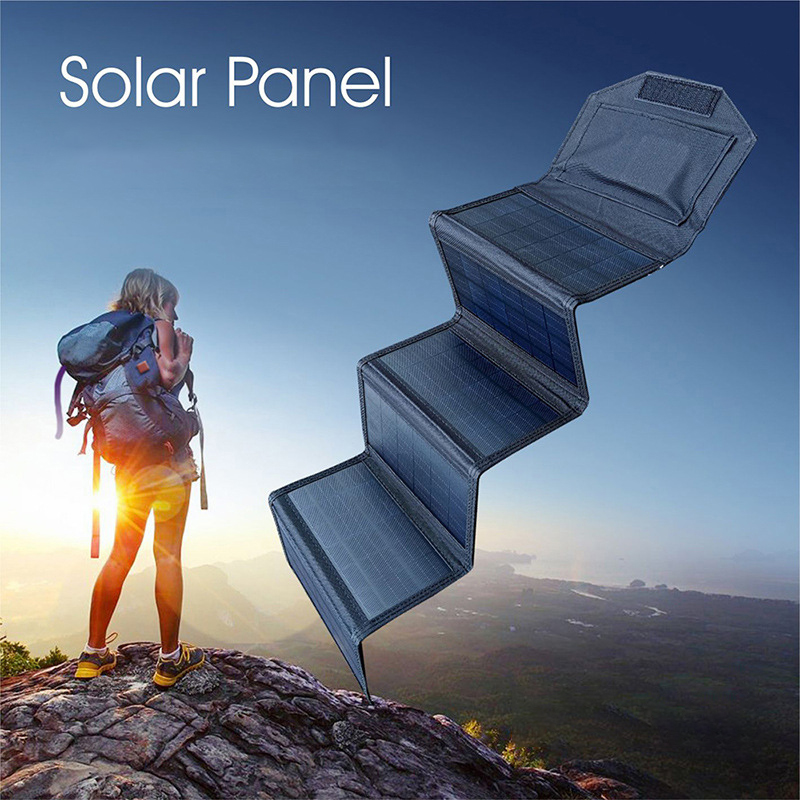 Paidu 15W monocrystalline silicon folding solar power panel mobile phone fast charging USB photovoltaic module Solarpanel charging panel