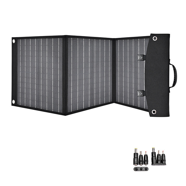 PaiduSolar Solar folding charging panel 60W monocrystalline silicon photovoltaic module outdoor mobile portable emergency mobile power supply