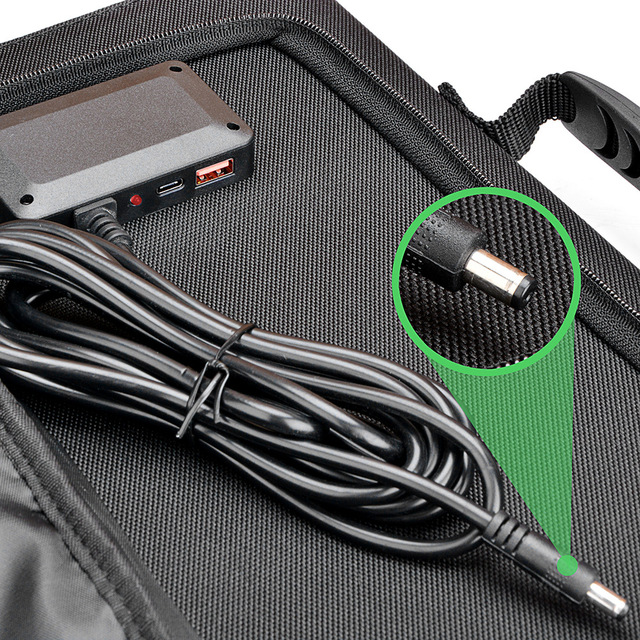 PaiduSolar Solar folding charging panel 60W monocrystalline silicon photovoltaic module outdoor mobile portable emergency mobile power supply