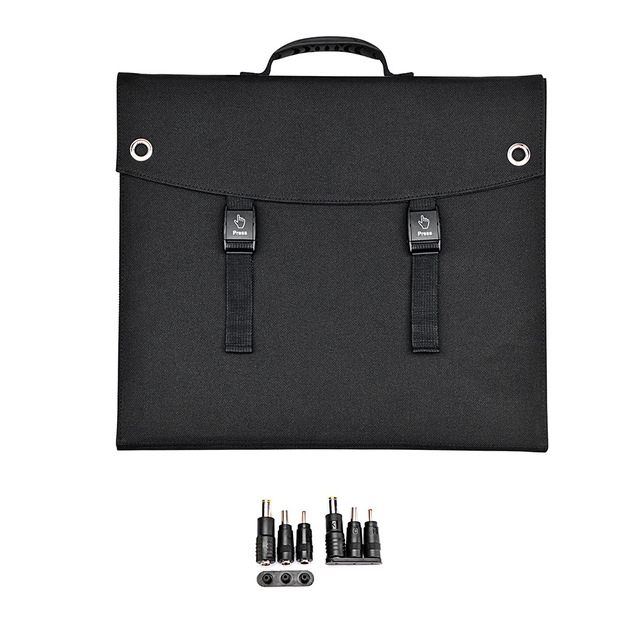 PaiduSolar Solar folding charging panel 60W monocrystalline silicon photovoltaic module outdoor mobile portable emergency mobile power supply