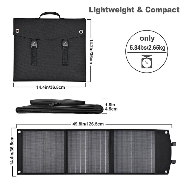 PaiduSolar Foldable Solar Panel High power photovoltaic housing car mobile power solar charger