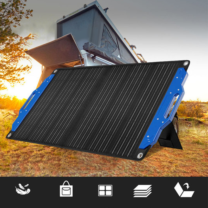PaiduSolar Outdoor RV camper 100W single crystal portable folding panel solar cell charging panel
